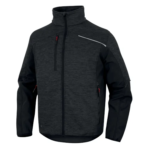 DELTAPLUS NAGOYA2 Softshell džemperis Cordura, L, Navy blue-Black image 3