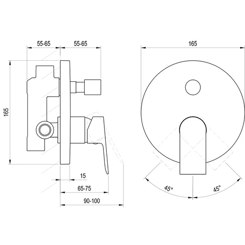 RAVAK Plan PN 061.20BLM.O2, X070619 Potinkinis maišytuvas image 2