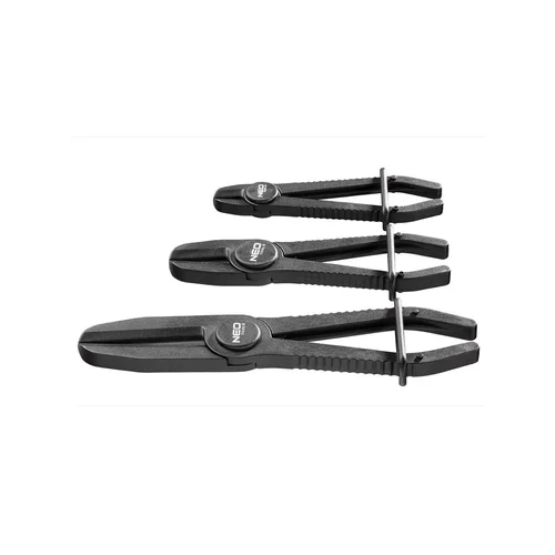 NEO 11-224 užspaudimo replės rinkinys, 3 vnt, plastikinės image 1