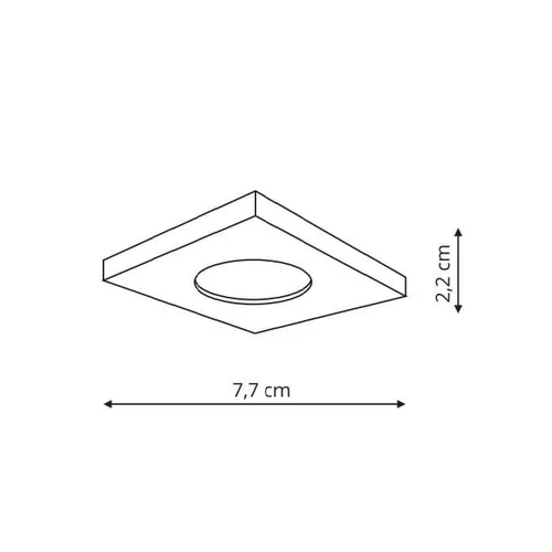 Light Prestige Lagos įleidžiamas šviestuvas GU10, 50W, Baltas image 3