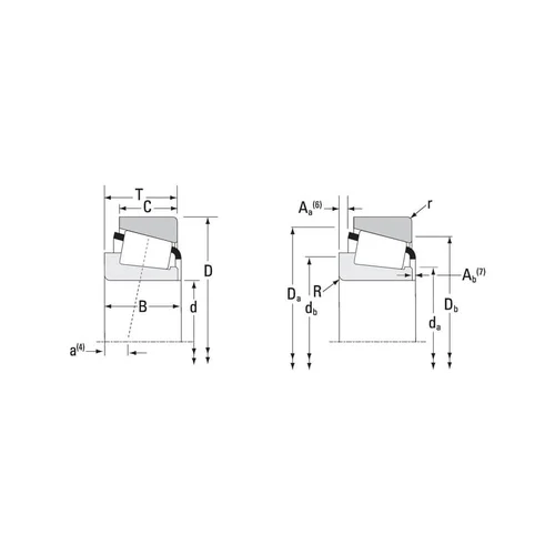 Timken Išorinis žiedinis kūginis guolis 13C 49,23 mm image 3