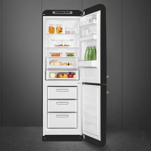 Smeg FAB32RBL6 juodas dviejų durų šaldytuvas 331 L image 2