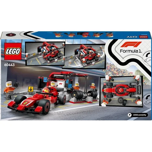 LEGO® City F1® Pit Stop & Pit Crew with Ferrari Car, 322 vnt image 2