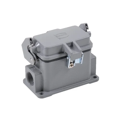 Harting HAN 10B lizdo korpusas, paviršinis montavimas, 1 svirtis image 3