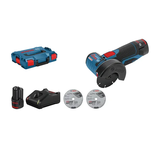 Bosch GWS 12V-76 V-EC Professional akumuliatorinis kampinis šlifuoklis image 1