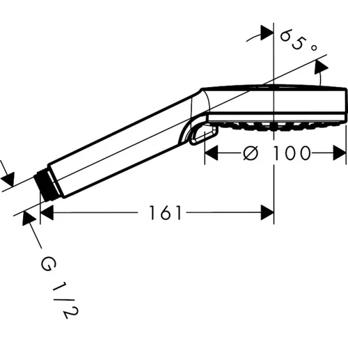 Hansgrohe Crometta 26336400 rankinis dušas 100 mm image 2