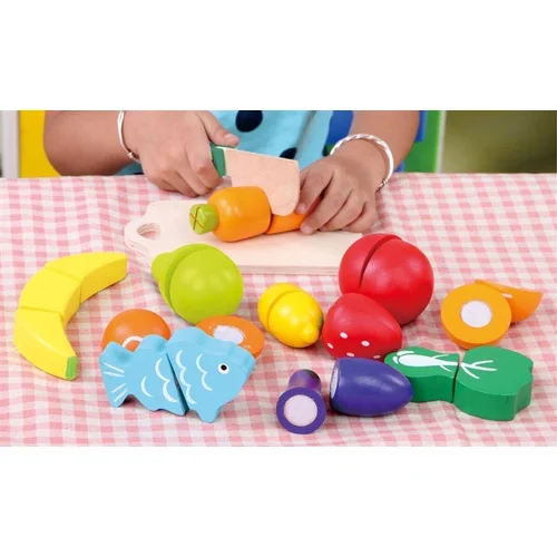 EcoToys Fruits & Vegetables žaisliniai virtuvės reikmenys image 2
