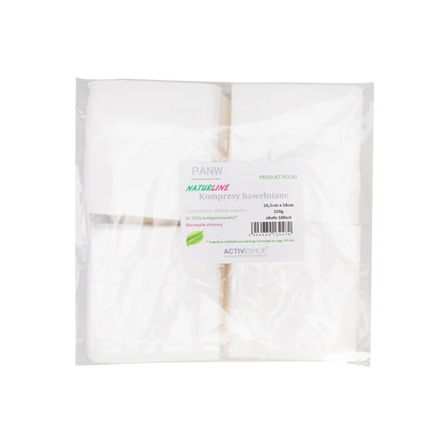 Naturline medvilniniai kompresai 150 g, 16,5 × 18 cm image 3