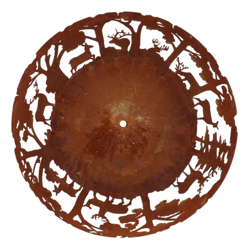 Dekoratyvinė laužavietė, rūdinto plieno, 58 x 58 x 36,6 cm image 3