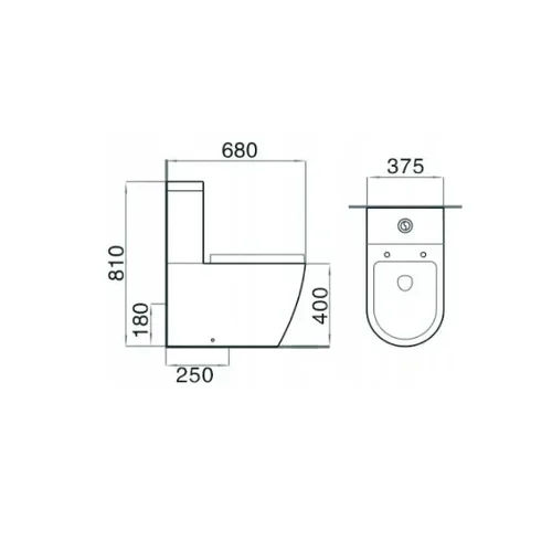 MEXEN Lena 31051000 Pastatomas WC su lėtai nusileidžiančiu dangčiu image 2