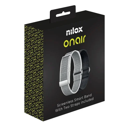 Nilox ONAIR beekranė apyrankė Sidabrinė/Juoda image 2