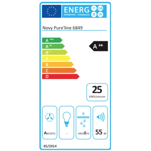 NOVY Pureline 6849, 120 cm, Balta image 3