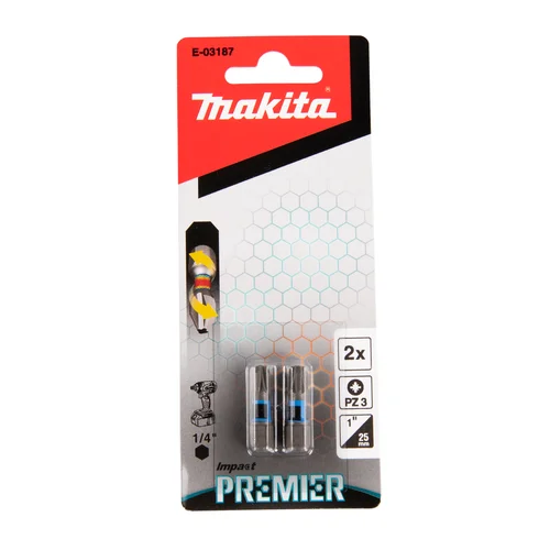 Makita E-03187 Torsion sukimo antgalis (C-form), PZ3-25mm, 2vnt., Impact Premier image 3