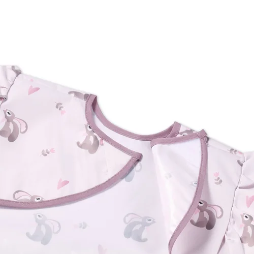 Babyono 1641/03 prijuostė neperšlampama rožinė su kišene nuo 6 mėn image 3