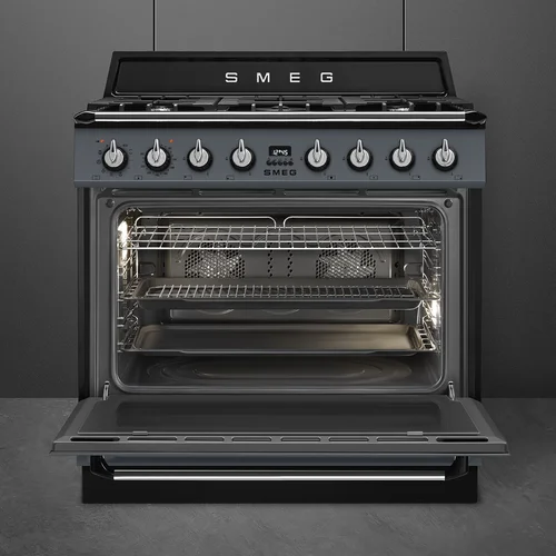 Smeg TR90GPGR 90 cm Dujinė viryklė su elektrine orkaitė image 3