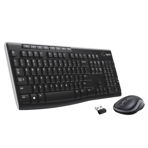 Logitech MK270 Wireless Combo Belaidė klaviatūra + pelė, US Int, Juoda image 1