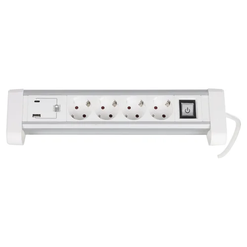 Stalinis buitinis ilgintuvas, 4 lizdai, 1.5 m, USB A/C image 3