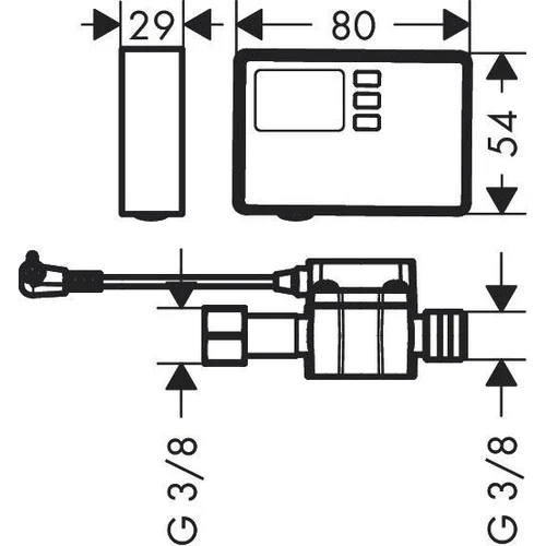 Hansgrohe Flow Meter F23 76818000 image 2