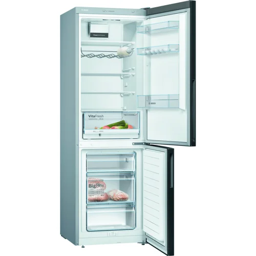Bosch KGV36VBEAS šaldytuvas, juoda, dviejų durų image 2