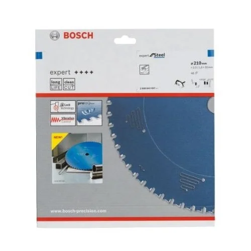 Bosch Expert for Steel 210x2x30,0 mm Z48 diskinis pjovimo diskas image 2