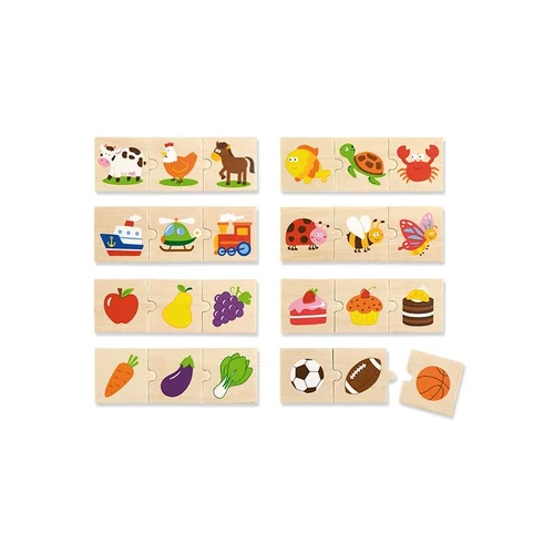 Viga Toys Medinis galvosūkis 24 dėlionės 210×190×45 mm image 2