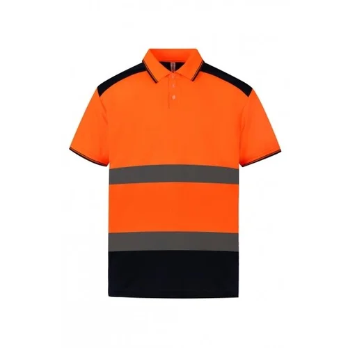Gero matomumo YOKO HVJ220 polo marškinėliai 3XL Fluo Orange/Navy image 1