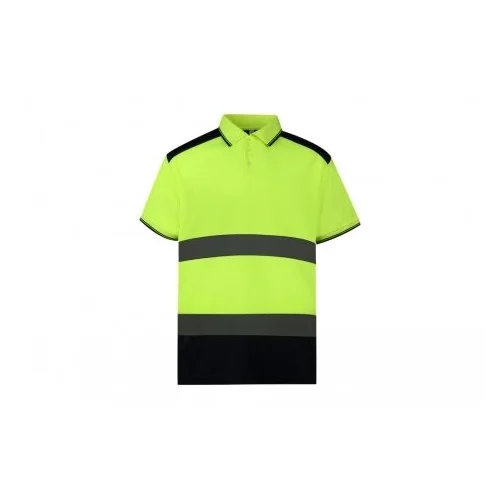 Gero matomumo YOKO HVJ220 polo marškinėliai 3XL Fluo Orange/Navy image 3