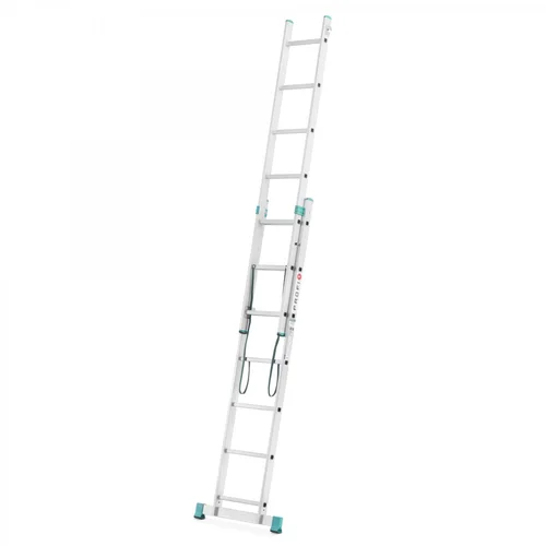 EUROSTYL aliuminės kopėčios universalios dvipusės 2x7 pakopų 201–314 cm image 3