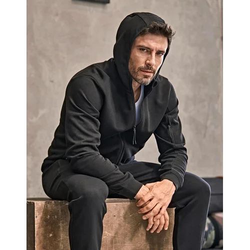 Vyriškas Tee Jays 5706 užsegamas džemperis su gobtuvu Ink XS image 2
