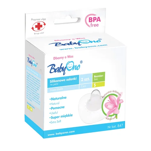 BabyOno Silikoniniai Antspeniai, 2 Vnt image 3
