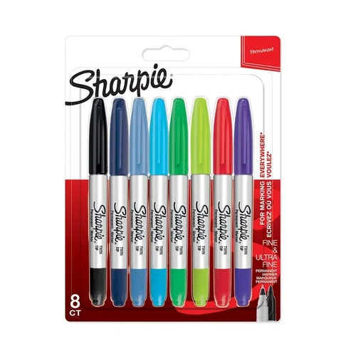 Sharpie Markerių rinkinys 8 vnt. TWIN TIP image 1