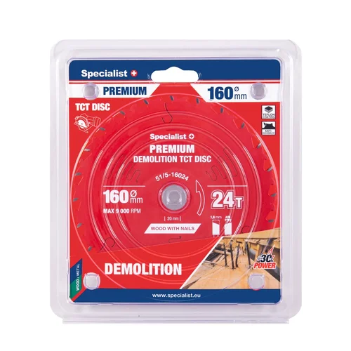 Specialist+ Pjovimo diskas 160x24Tx20mm Demolition PREMIUM image 1
