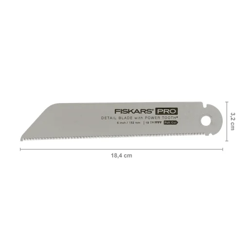Fiskars Pro PowerTooth™ Pull pjūklo geležtė (15 cm, 19 TPI) image 2