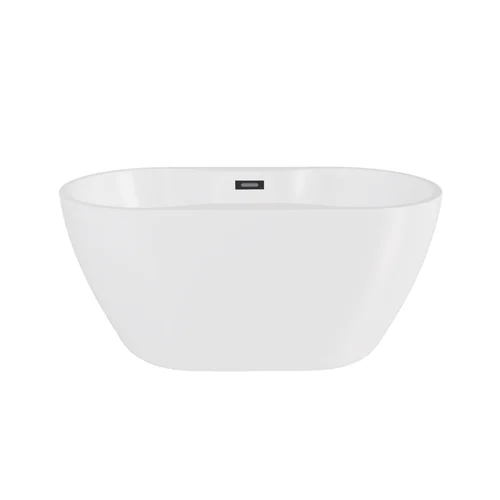 Besco Navia akrilinė vonia 140x75 cm su persipylimu grafito dangteliais image 2