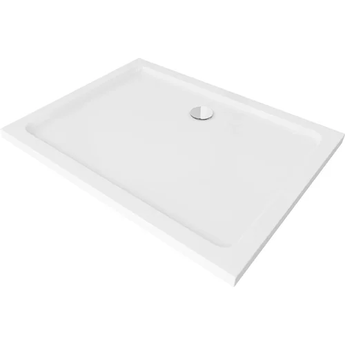 Mexen Flat stačiakampis dušo padėklas 100 x 90 cm, Balta, su sifonu Chromo, 40109010 image 2
