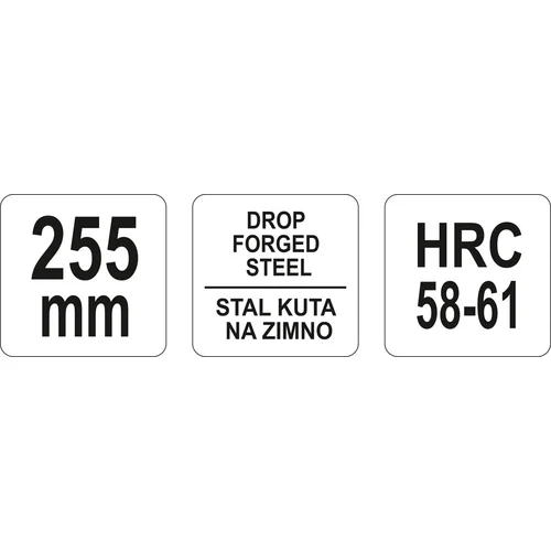 YATO Žirklės skardai tiesios 255 mm image 3