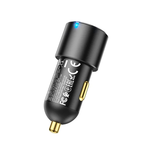 Hoco NZ6 PD45W automobilių įkroviklis 2xType-C/1xUSB-A juodas image 3