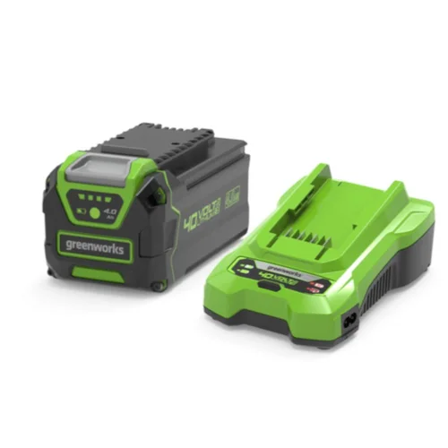 Akumuliatoriaus ir kroviklio komplektas Greenworks GSK40B4, 40 V, 4,0 Ah image 1