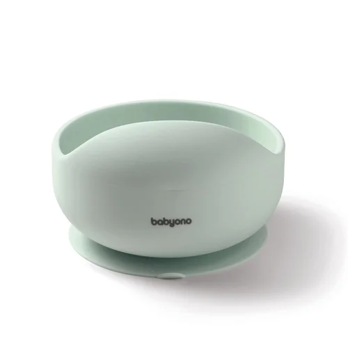Babyono silikoninė neslystanti lėkštė 1481/03, Žalia image 2