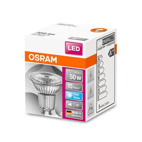 Osram PAR16 LED lemputė GU10 36° 3.6W 4000K 350 lm image 3