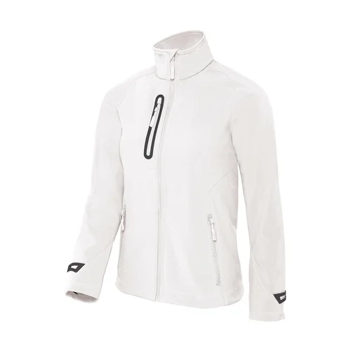 Moteriška įliemenuota B&C JW938 Softshell striukė M Balta image 3