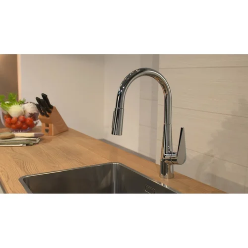 Hansgrohe Talis M51 72813000 virtuvinis maišytuvas, nerūdijančio plieno image 1