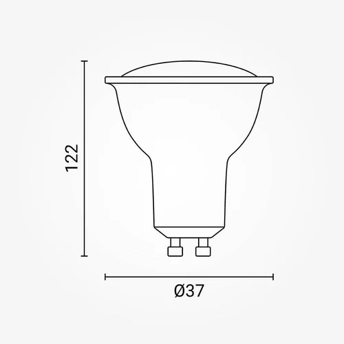 Optonica LED lemputė GU10 4500K, 9,5 W image 3