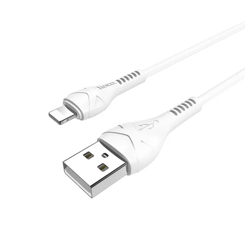 Hoco X37 Cool Power Lightning USB kabelis 1.0m Baltas image 2
