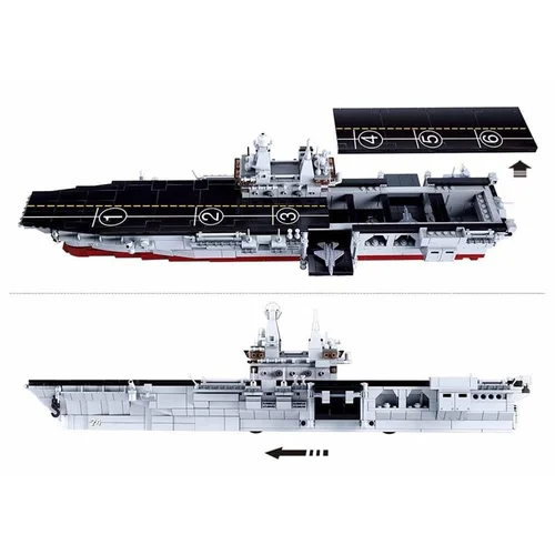 Konstruktorius SLUBAN M38-B0699: karinis laivas, 1088 dalys image 3