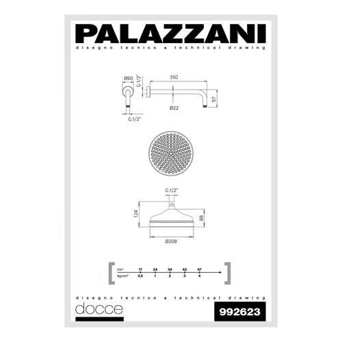 Palazzani Stacionari dušo galva Retro image 2