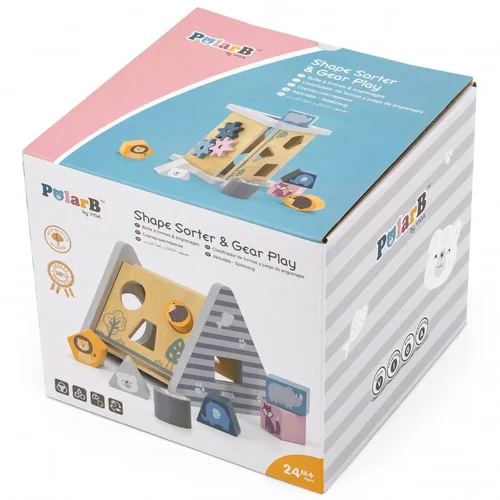 VIGA PolarB Sorter Medinė edukacinė piramidė image 3