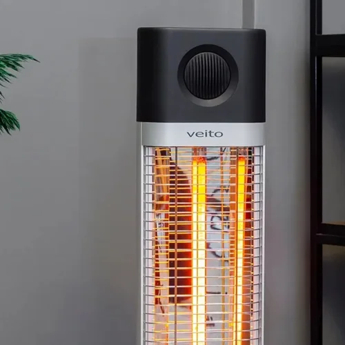 Veito CH1200 LT anglies pluošto infraraudonųjų spindulių šildytuvas, Juodas image 3