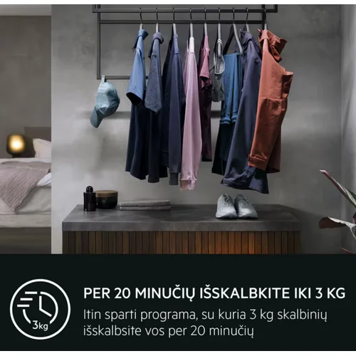 Skalbimo mašina AEG 6000 serija, ProSense, L6SE26WE, 6 kg image 3