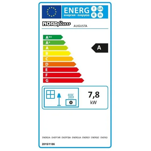 Ketinė krosnelė NORDFLAM AUGUSTA, 7.8 kW image 3